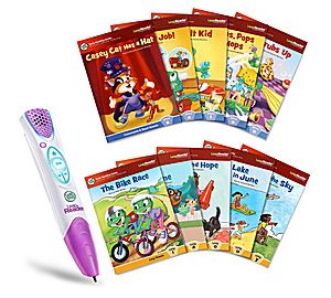LeapReader® System and Learn-to-Read 10-Book Bundle (Pink)
